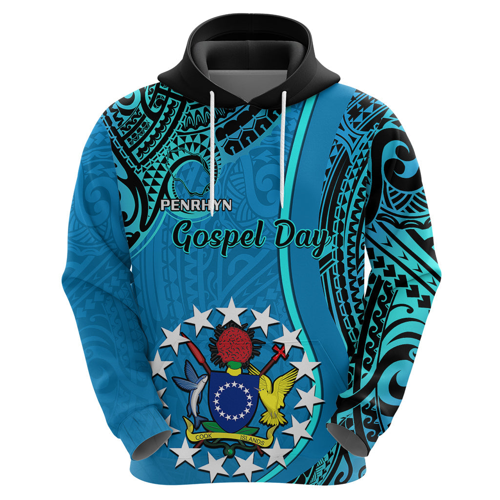 13 March Penrhyn Island Gospel Day Hoodie Cook Islands Tribal Pattern LT14