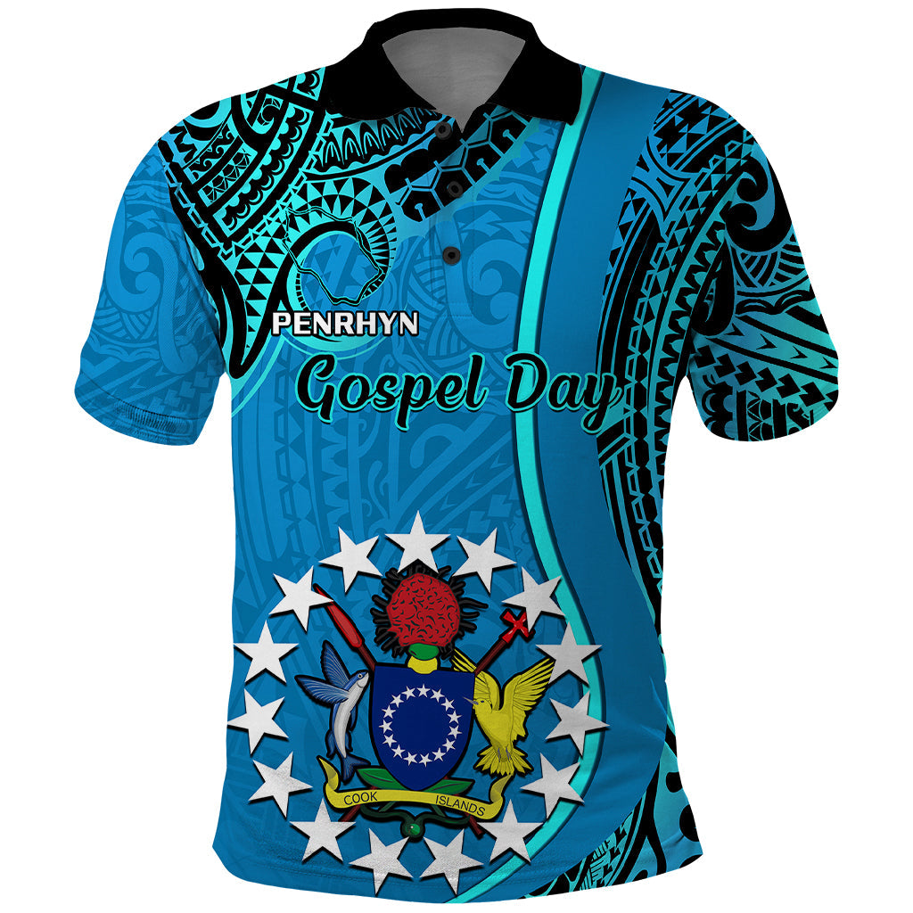 13 March Penrhyn Island Gospel Day Polo Shirt Cook Islands Tribal Pattern LT14