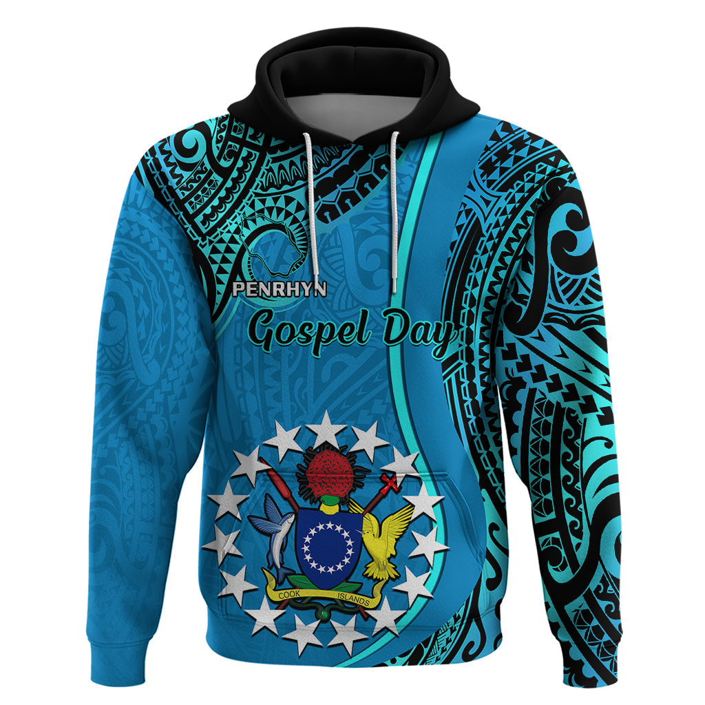 Personalised 13 March Penrhyn Island Gospel Day Hoodie Cook Islands Tribal Pattern LT14