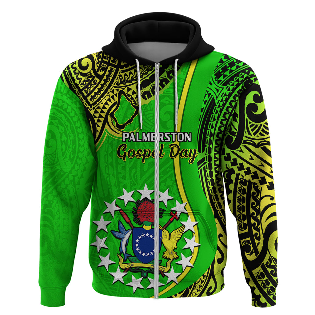 Personalised 25 May Palmerston Island Gospel Day Hoodie Cook Islands Tribal Pattern LT14