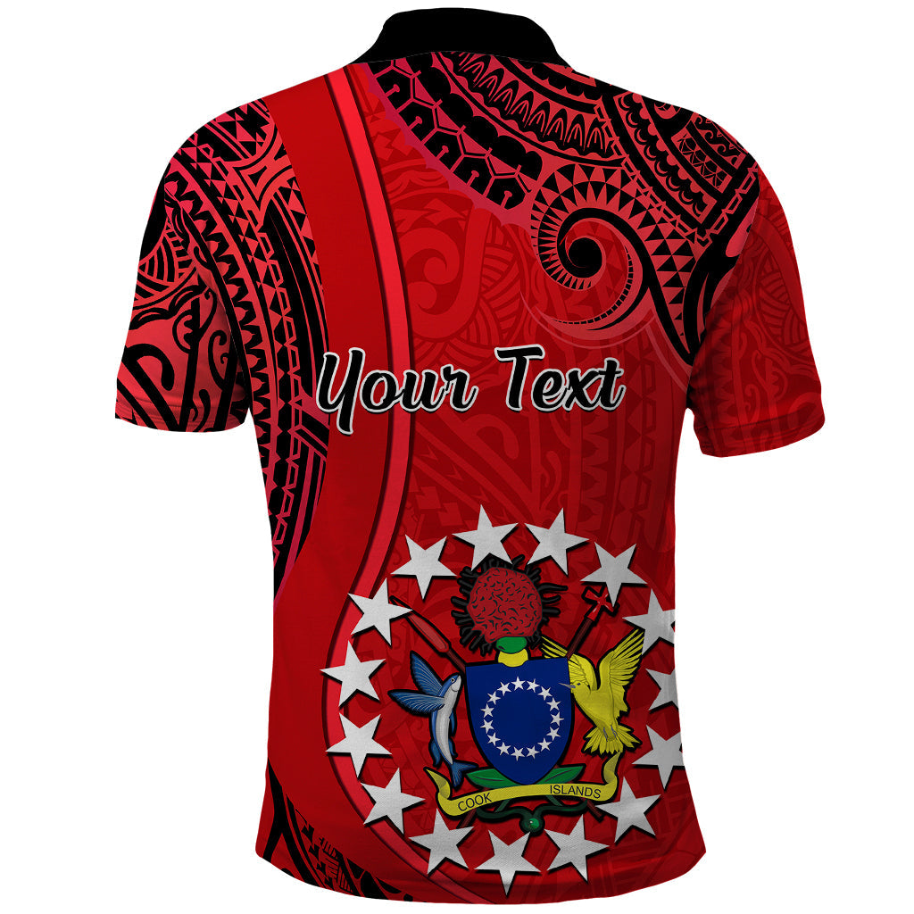 Personalised 20 July Atiu Island Gospel Day Polo Shirt Cook Islands Tribal Pattern LT14