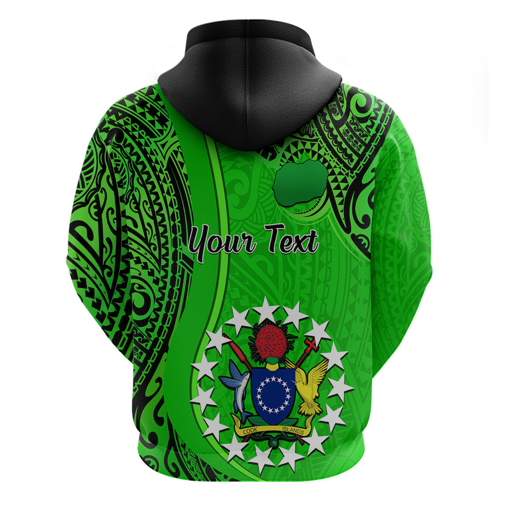 Personalised 25 July Rarotonga Island Gospel Day Hoodie Cook Islands Tribal Pattern LT14