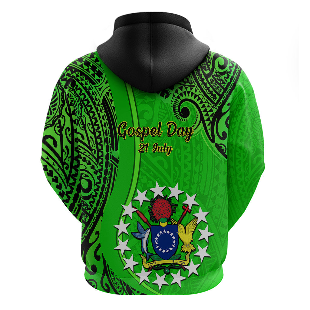 21 July Mitiaro Island Gospel Day Hoodie Cook Islands Tribal Pattern LT14