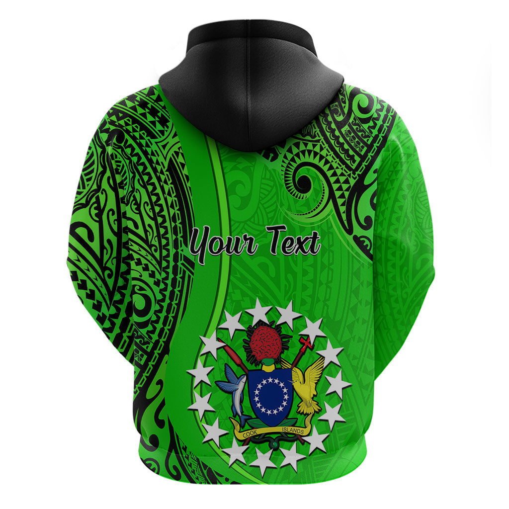Personalised 21 July Mitiaro Island Gospel Day Hoodie Cook Islands Tribal Pattern LT14