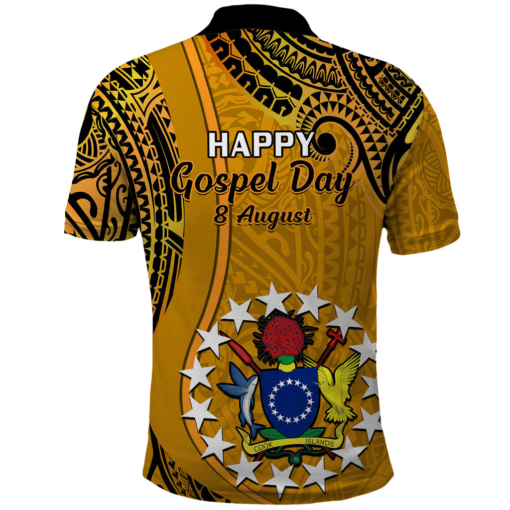 8 August  Manihiki Island Gospel Day Polo Shirt Cook Islands Tribal Pattern LT14