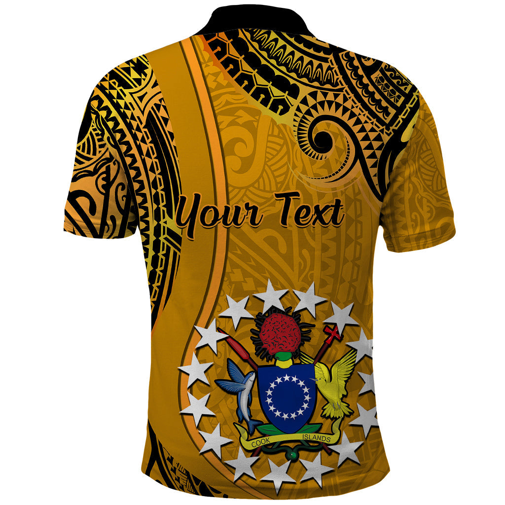 Personalised 8 August Manihiki Island Gospel Day Polo Shirt Cook Islands Tribal Pattern LT14