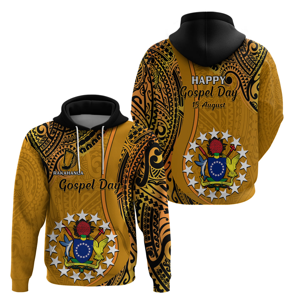 15 August  Rakahanga Island Gospel Day Hoodie Cook Islands Tribal Pattern LT14