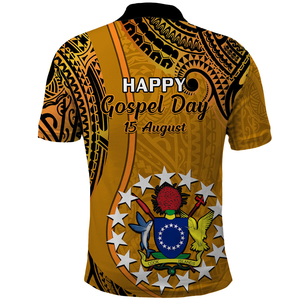 15 August  Rakahanga Island Gospel Day Polo Shirt Cook Islands Tribal Pattern LT14