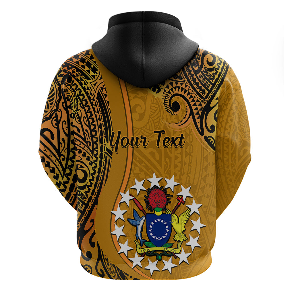 Personalised 15 August Rakahanga Island Gospel Day Hoodie Cook Islands Tribal Pattern LT14