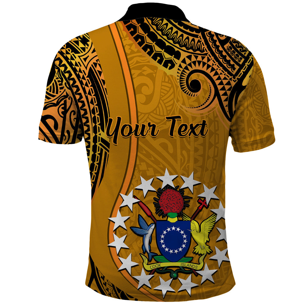 Personalised 15 August Rakahanga Island Gospel Day Polo Shirt Cook Islands Tribal Pattern LT14