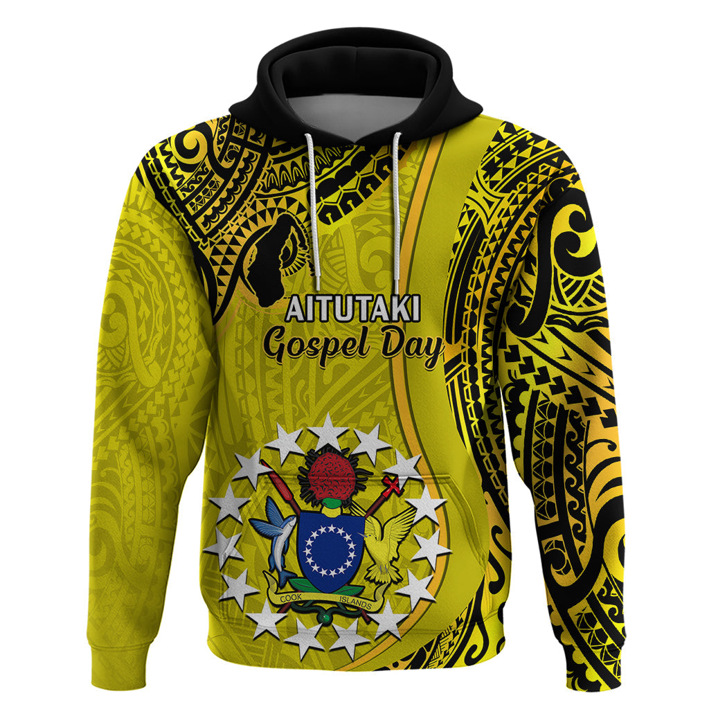 27 October Aitutaki Island Gospel Day Hoodie Cook Islands Tribal Pattern LT14