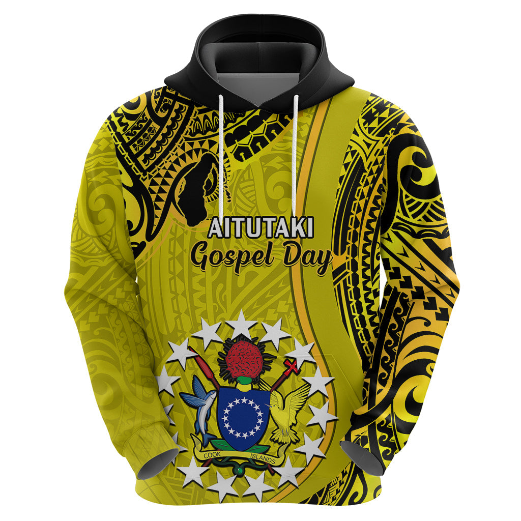 27 October Aitutaki Island Gospel Day Hoodie Cook Islands Tribal Pattern LT14