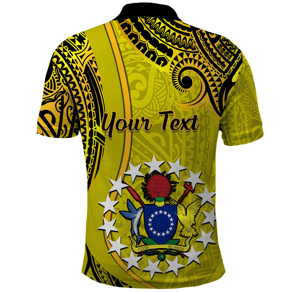 Personalised 27 October Aitutaki Island Gospel Day Polo Shirt Cook Islands Tribal Pattern LT14