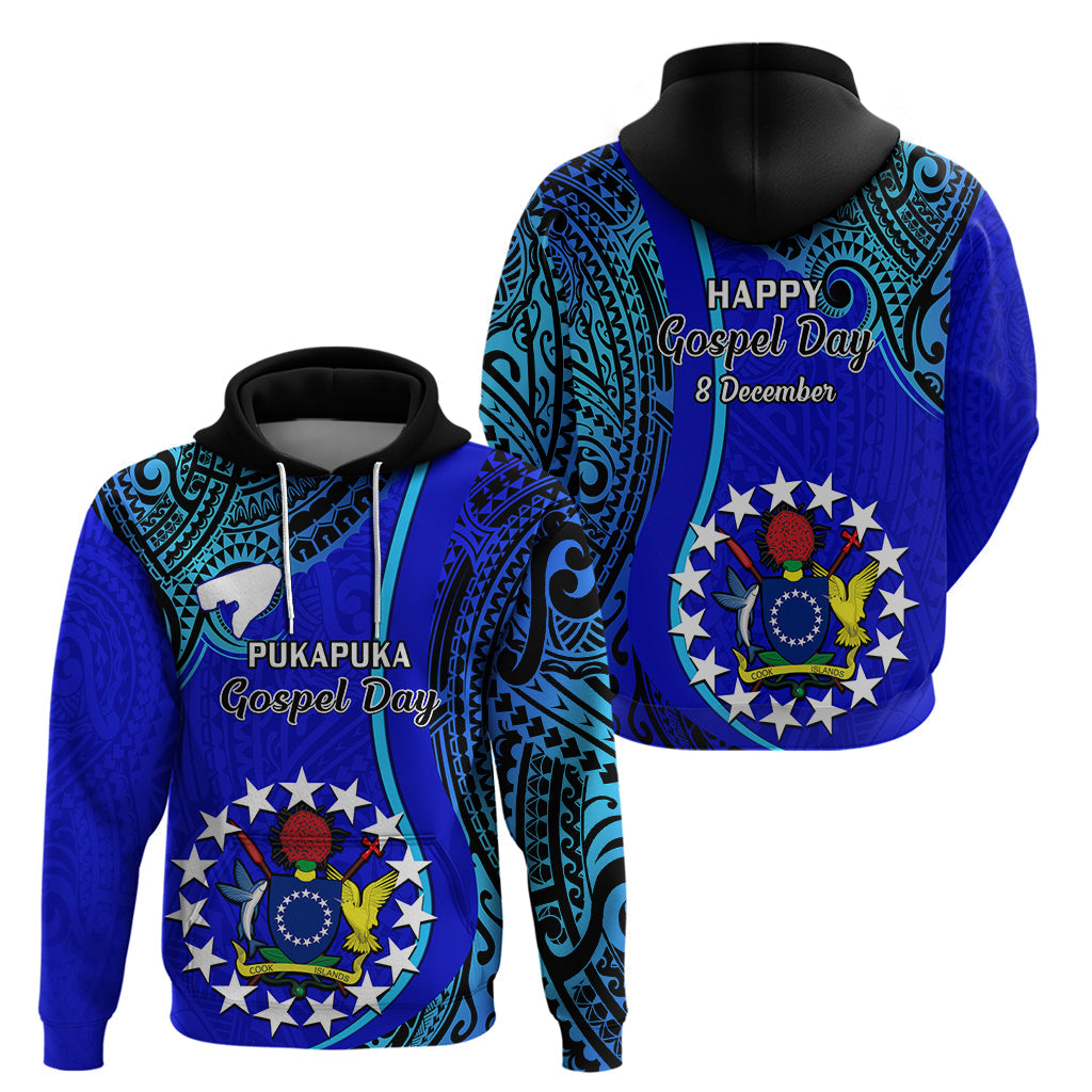 8 December Pukapuka Island Gospel Day Hoodie Cook Islands Tribal Pattern LT14