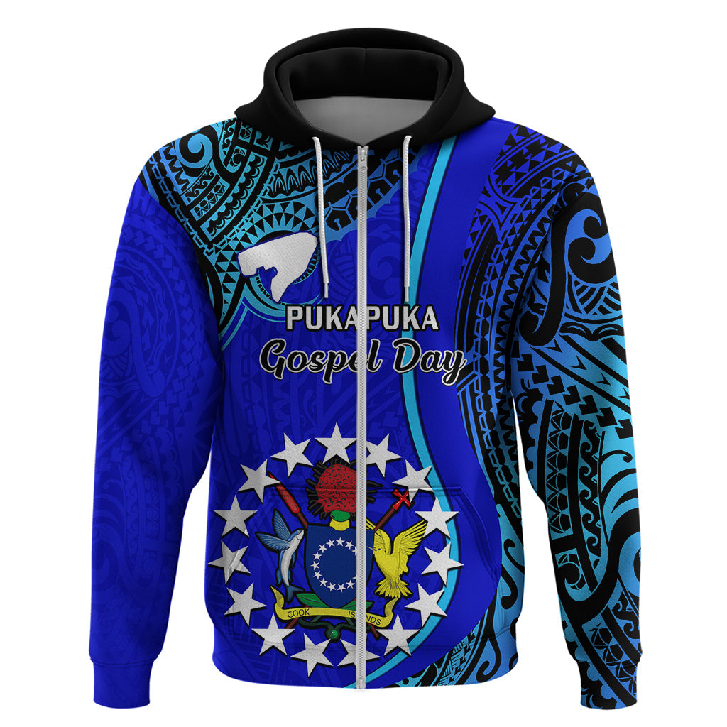 8 December Pukapuka Island Gospel Day Hoodie Cook Islands Tribal Pattern LT14