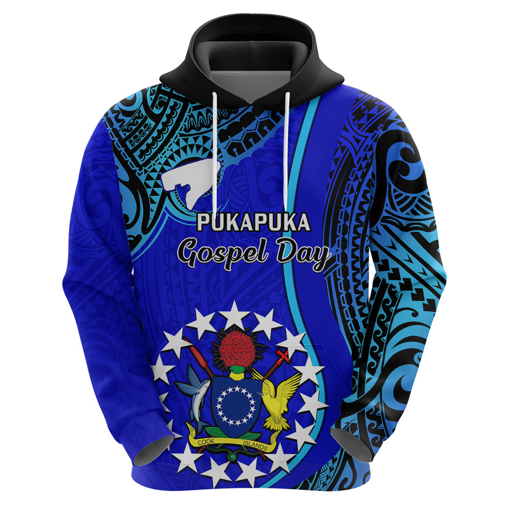 8 December Pukapuka Island Gospel Day Hoodie Cook Islands Tribal Pattern LT14