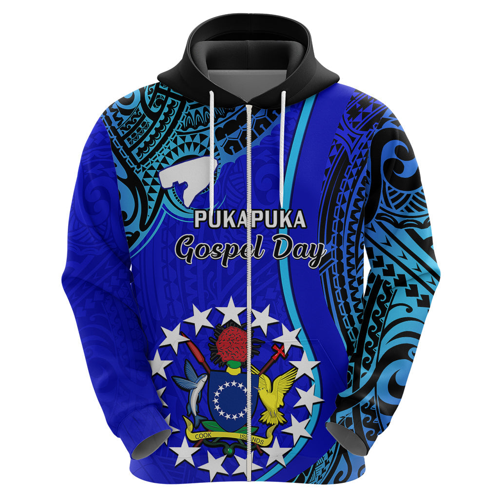 8 December Pukapuka Island Gospel Day Hoodie Cook Islands Tribal Pattern LT14