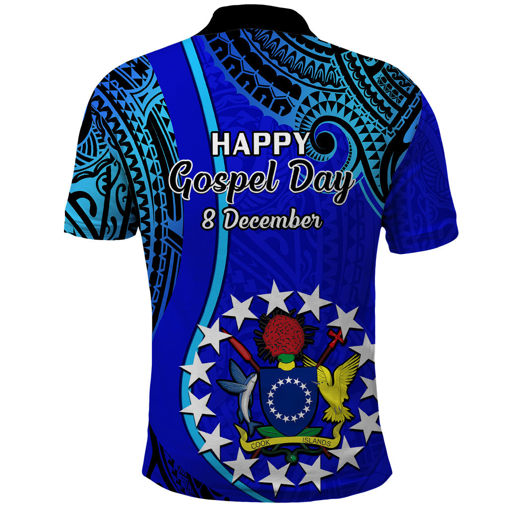 8 December Pukapuka Island Gospel Day Polo Shirt Cook Islands Tribal Pattern LT14