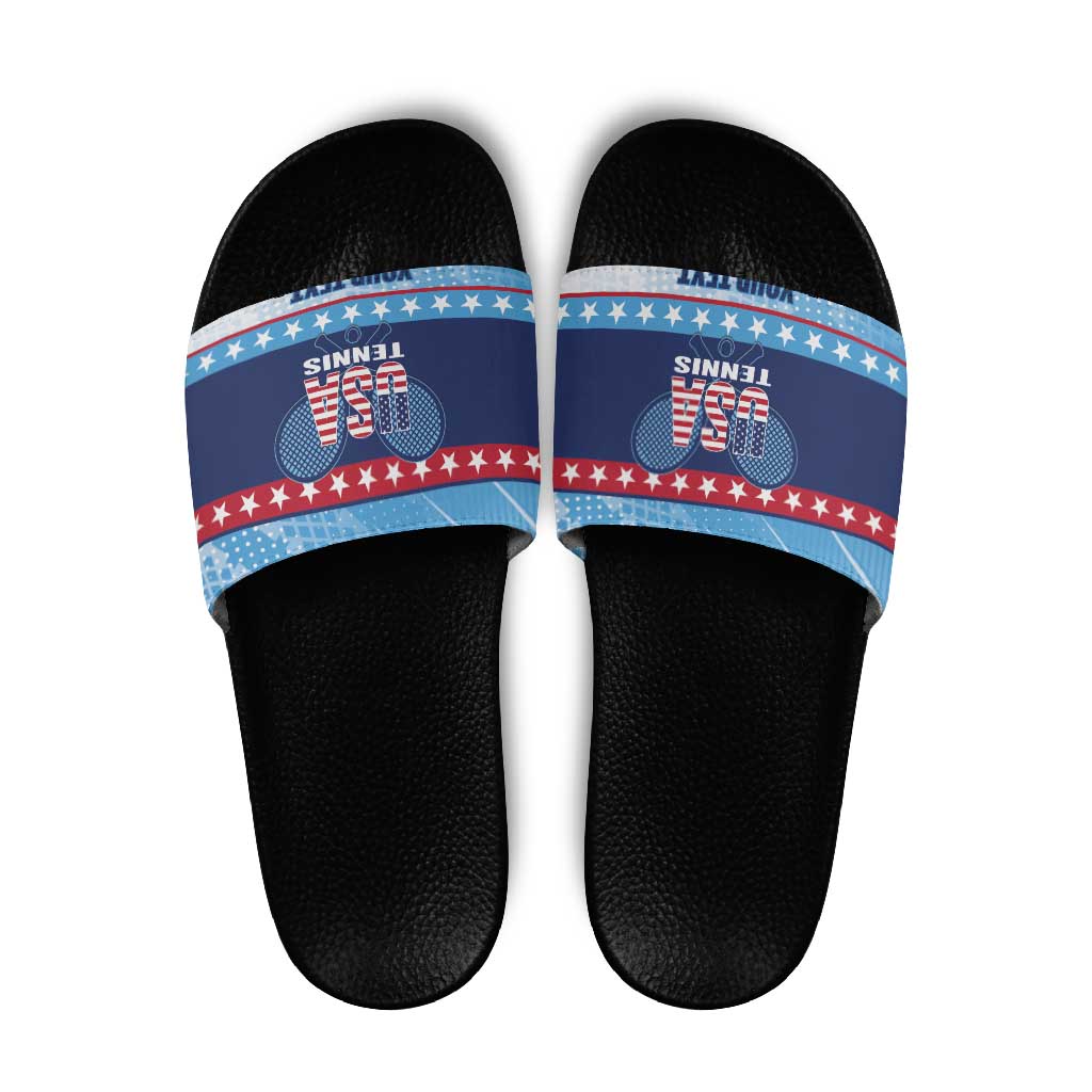 Custom United States Tennis Slide Sandals 2025 Go USA LT14