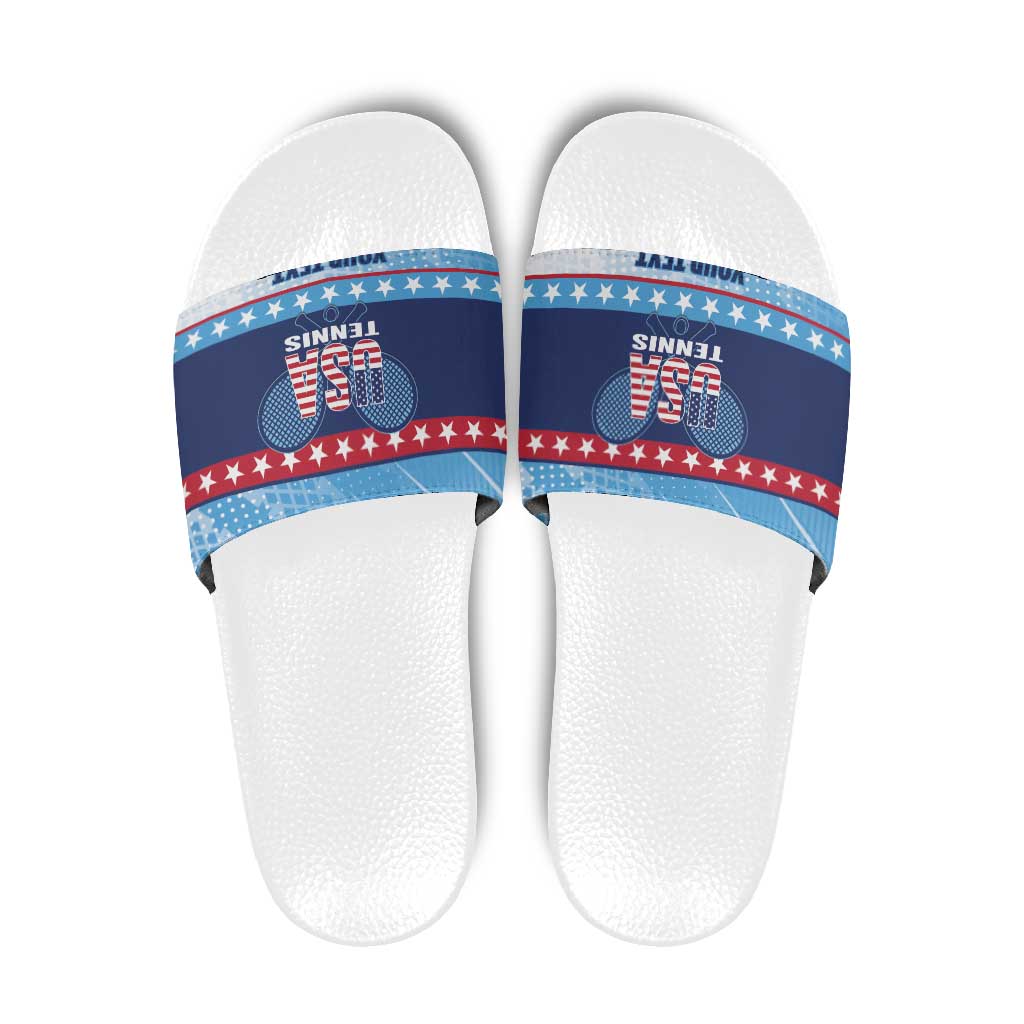 Custom United States Tennis Slide Sandals 2025 Go USA LT14