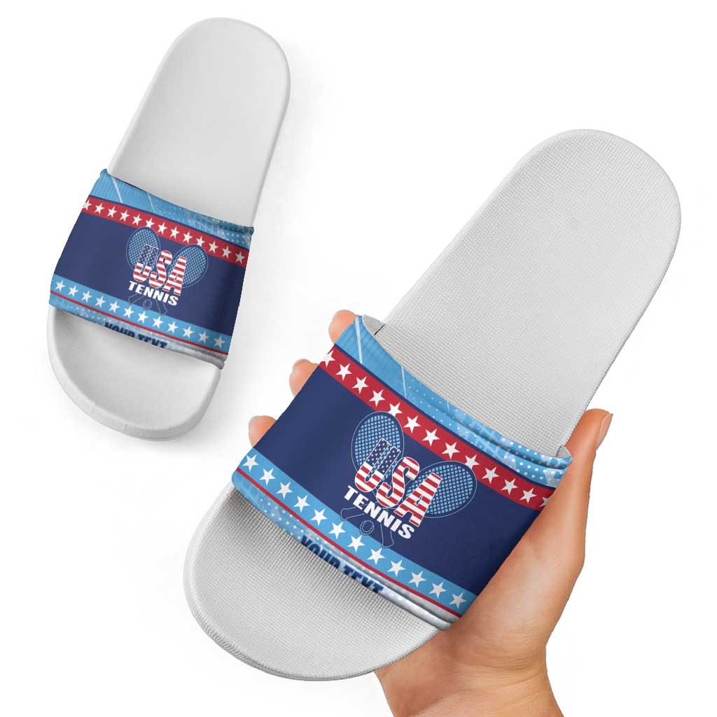 Custom United States Tennis Slide Sandals 2025 Go USA LT14