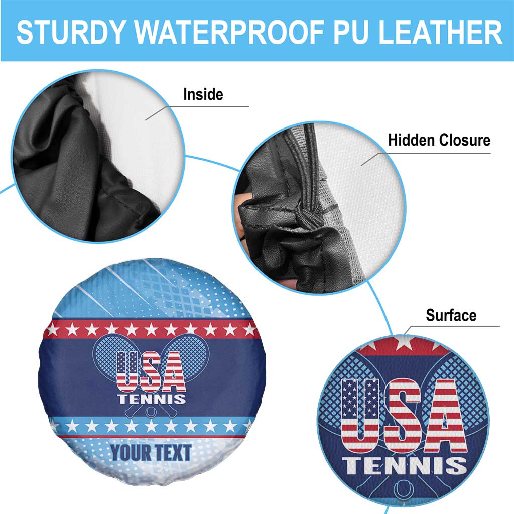 Custom United States Tennis Spare Tire Cover 2025 Go USA LT14