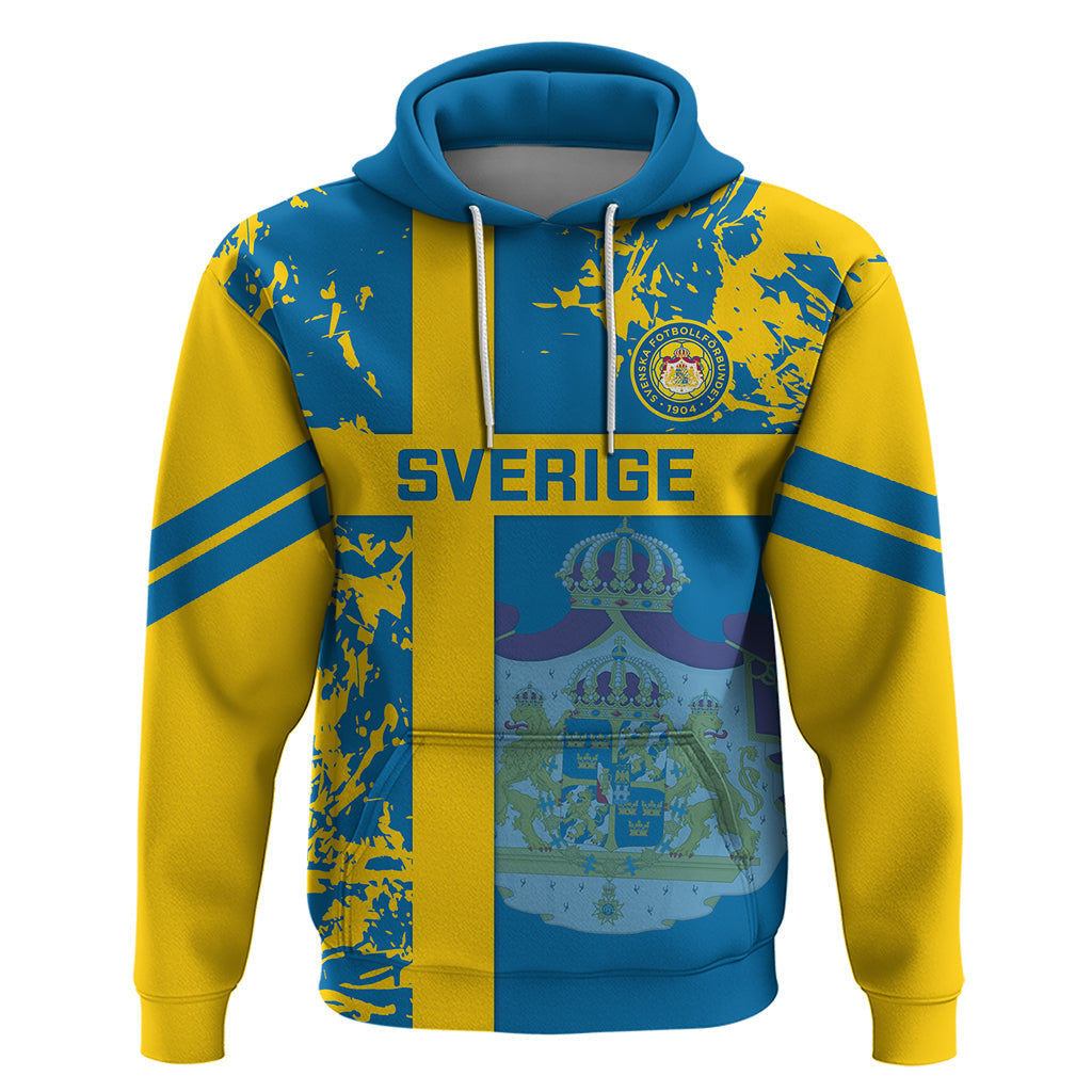 Custom Sweden Football Hoodie Come On Sverige 2023 World Cup LT14