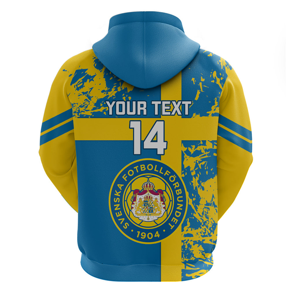 Custom Sweden Football Hoodie Come On Sverige 2023 World Cup LT14