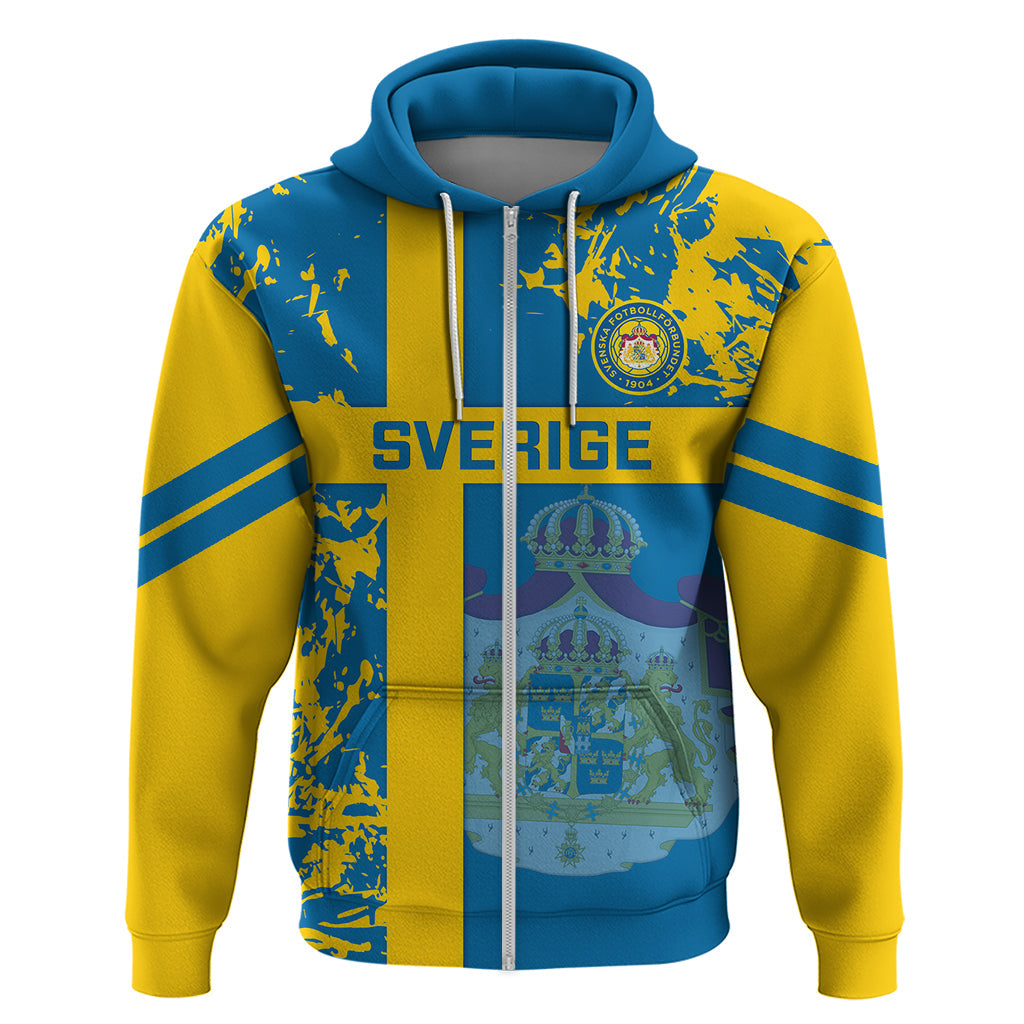 Custom Sweden Football Hoodie Come On Sverige 2023 World Cup LT14