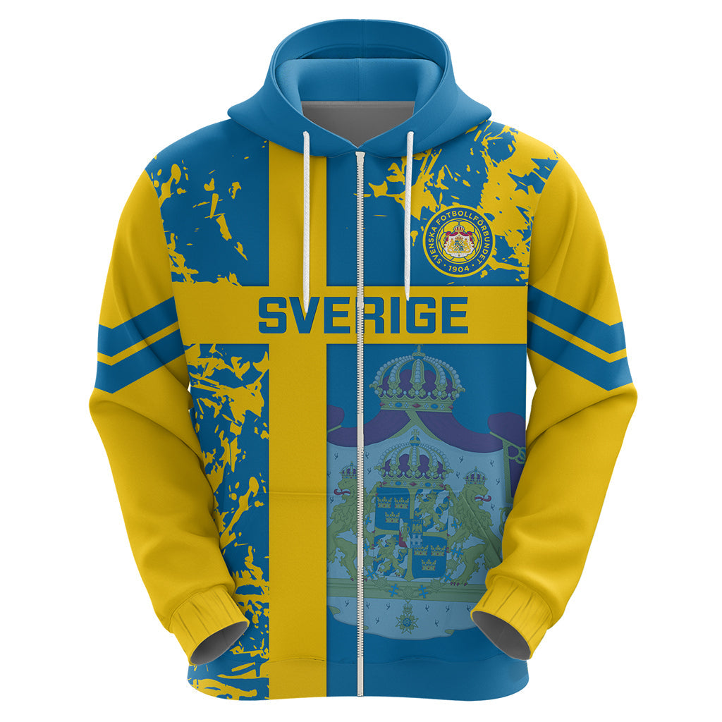 Custom Sweden Football Hoodie Come On Sverige 2023 World Cup LT14