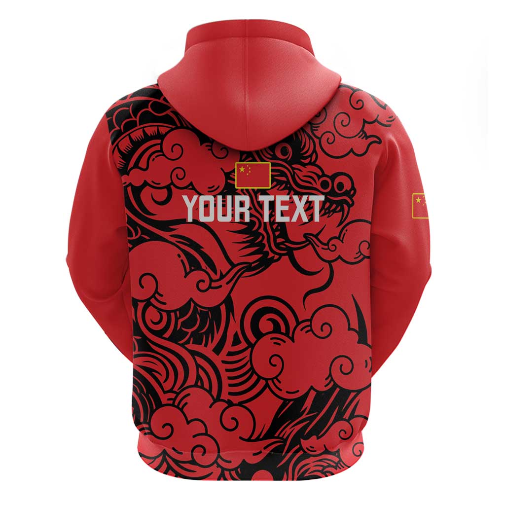 Personalised China Badminton Hoodie 2024 Chinese Dragon Version LT14