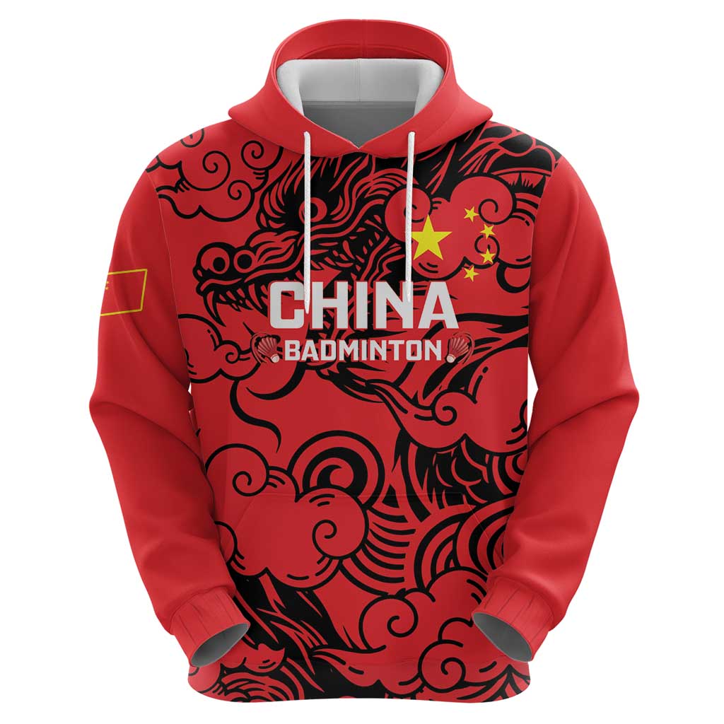 Personalised China Badminton Hoodie 2024 Chinese Dragon Version LT14
