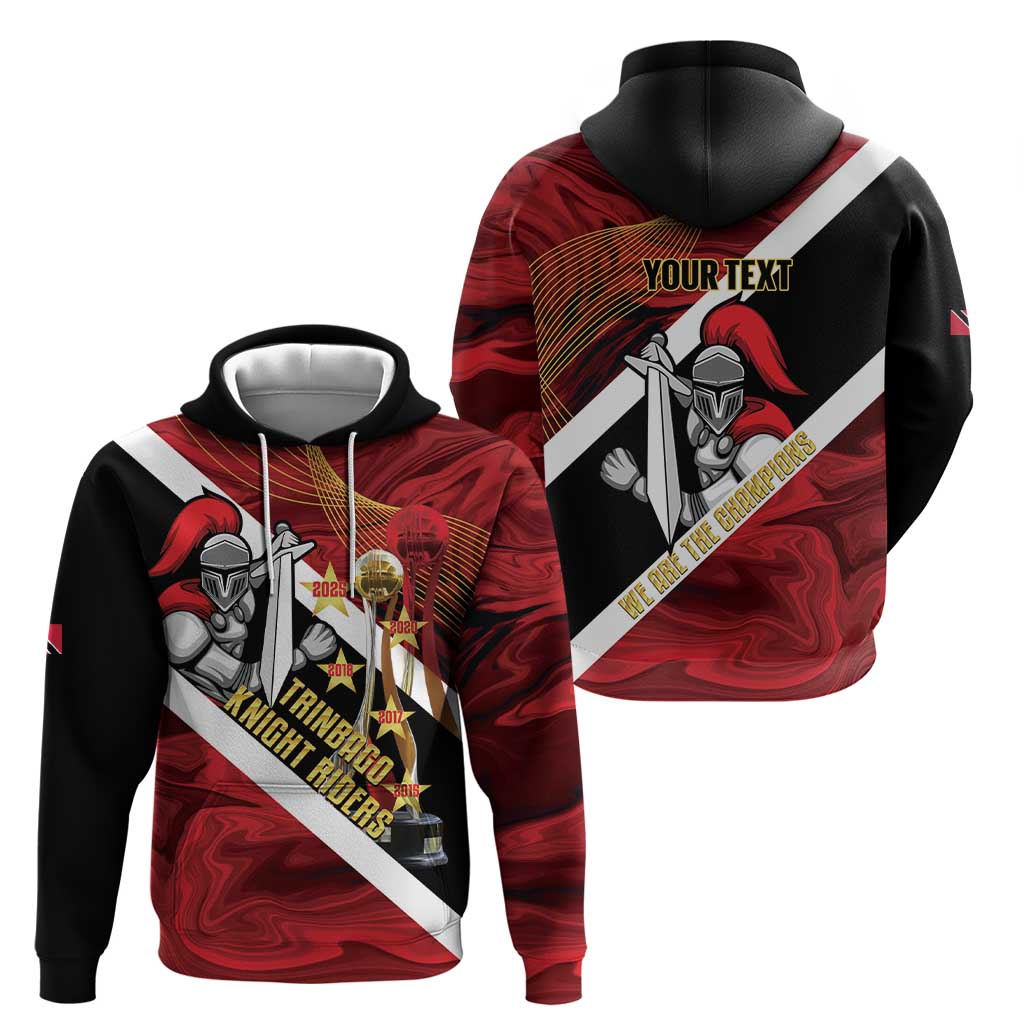Trinidad and Tobago Cricket Personalized Hoodie Trinbago Knight Riders Champions Trophy LT14