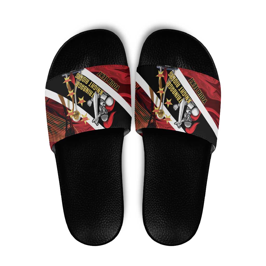 Trinidad and Tobago Cricket Personalized Slide Sandals Trinbago Knight Riders Champions Trophy LT14