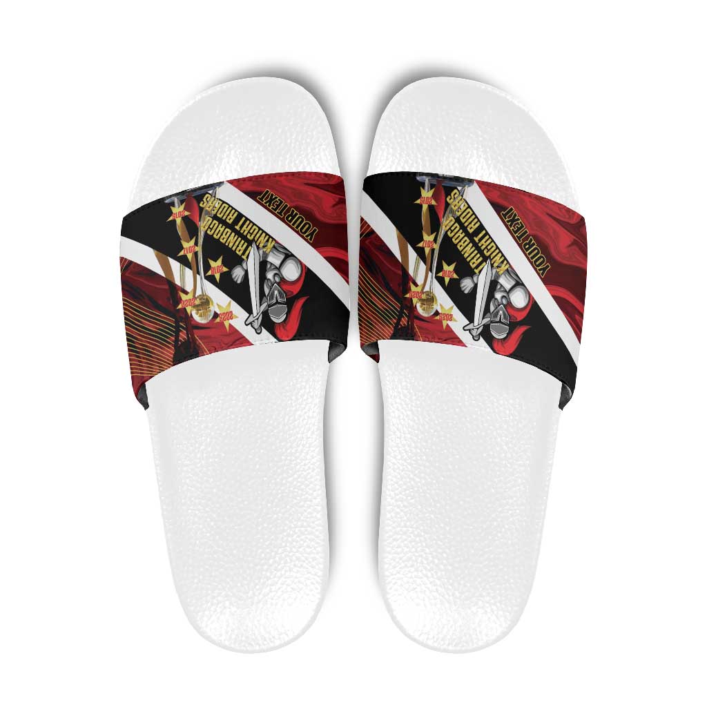 Trinidad and Tobago Cricket Personalized Slide Sandals Trinbago Knight Riders Champions Trophy LT14