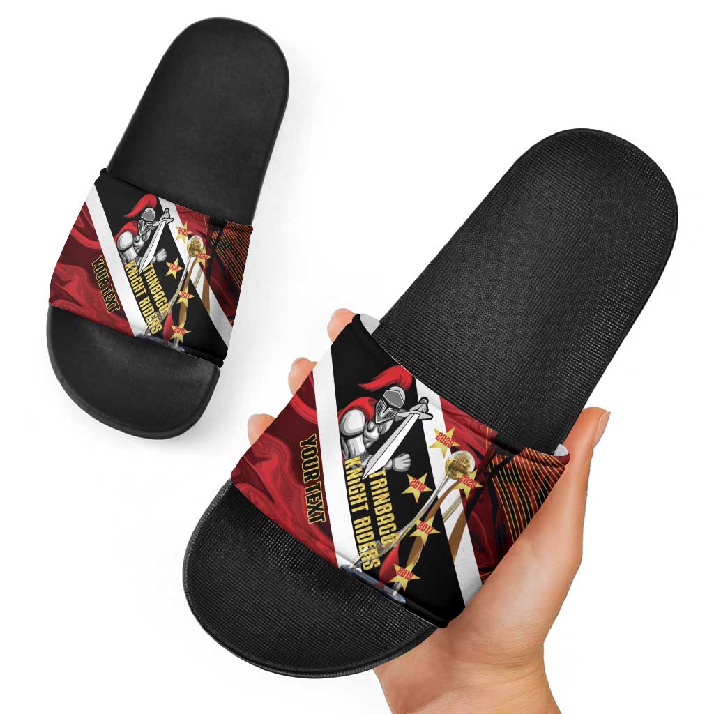 Trinidad and Tobago Cricket Personalized Slide Sandals Trinbago Knight Riders Champions Trophy LT14