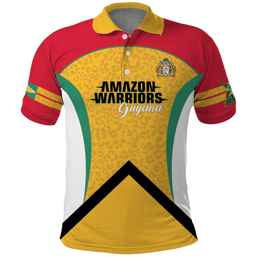 Guyana Cricket Custom Polo Shirt Amazon Warriors Est 2013 Version LT14