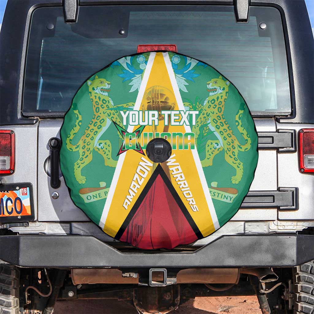 Custom Guyana Cricket Amazon Warriors Spare Tire Cover Flag Style LT14