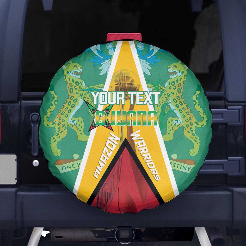 Custom Guyana Cricket Amazon Warriors Spare Tire Cover Flag Style LT14