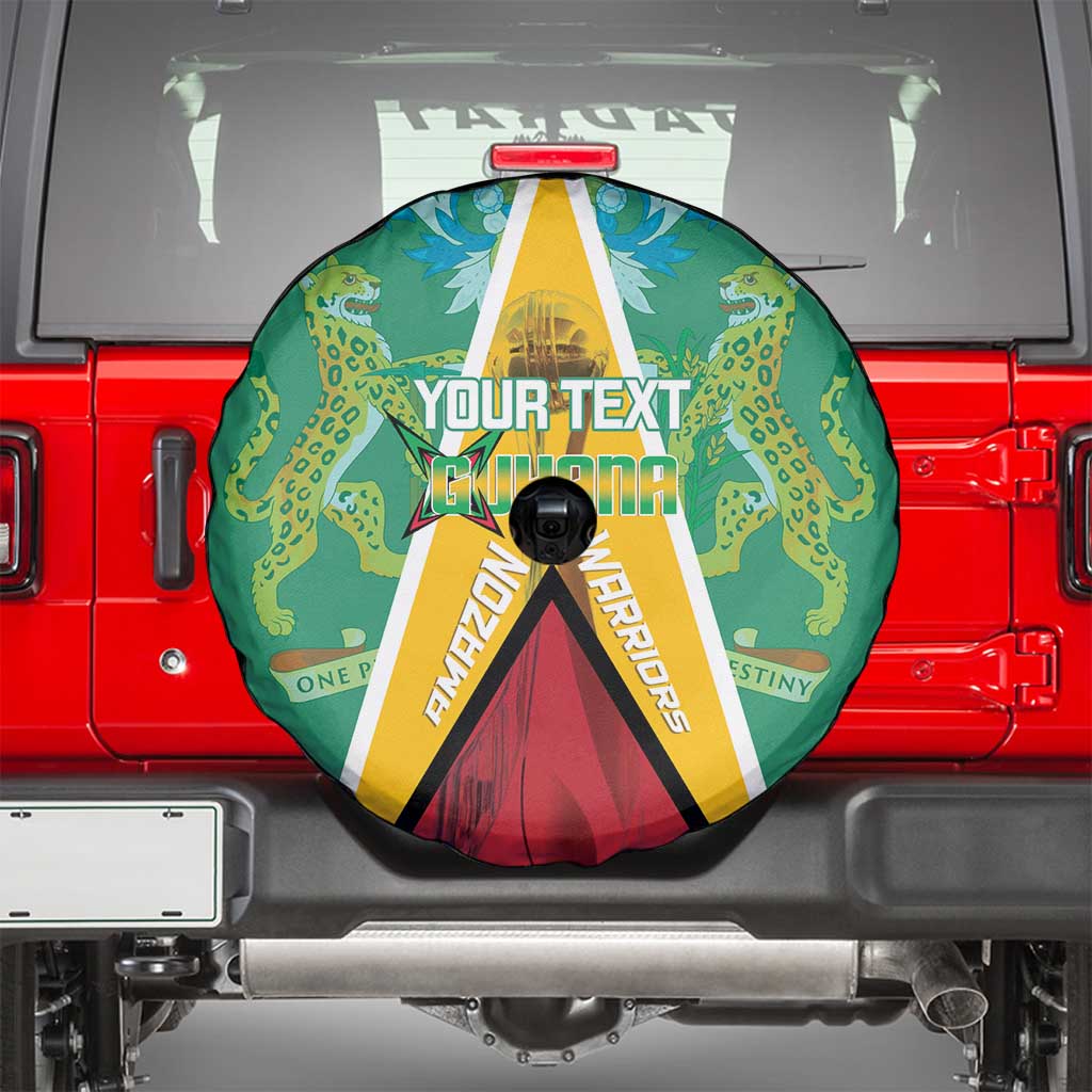 Custom Guyana Cricket Amazon Warriors Spare Tire Cover Flag Style LT14