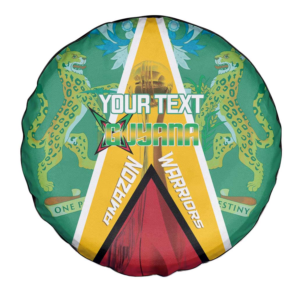 Custom Guyana Cricket Amazon Warriors Spare Tire Cover Flag Style LT14