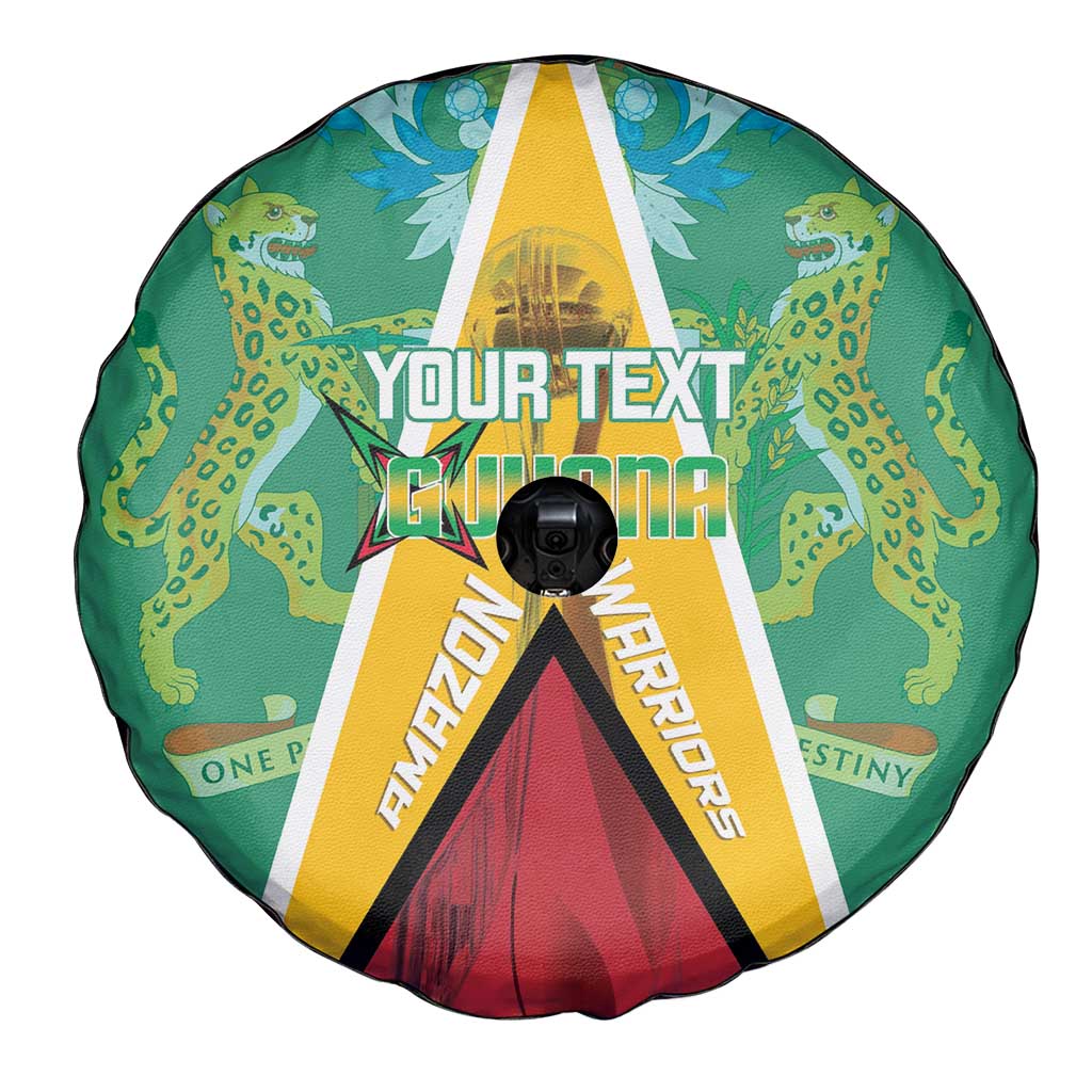 Custom Guyana Cricket Amazon Warriors Spare Tire Cover Flag Style LT14