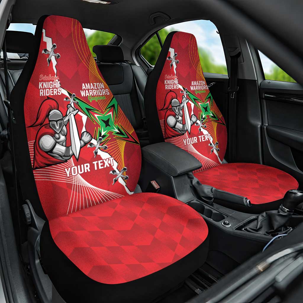Guyana and Trinbago Cricket Custom Car Seat Cover Amazon Warriors Knight Riders Together LT14