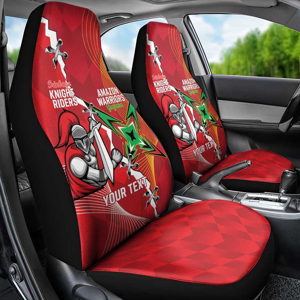 Guyana and Trinbago Cricket Custom Car Seat Cover Amazon Warriors Knight Riders Together LT14