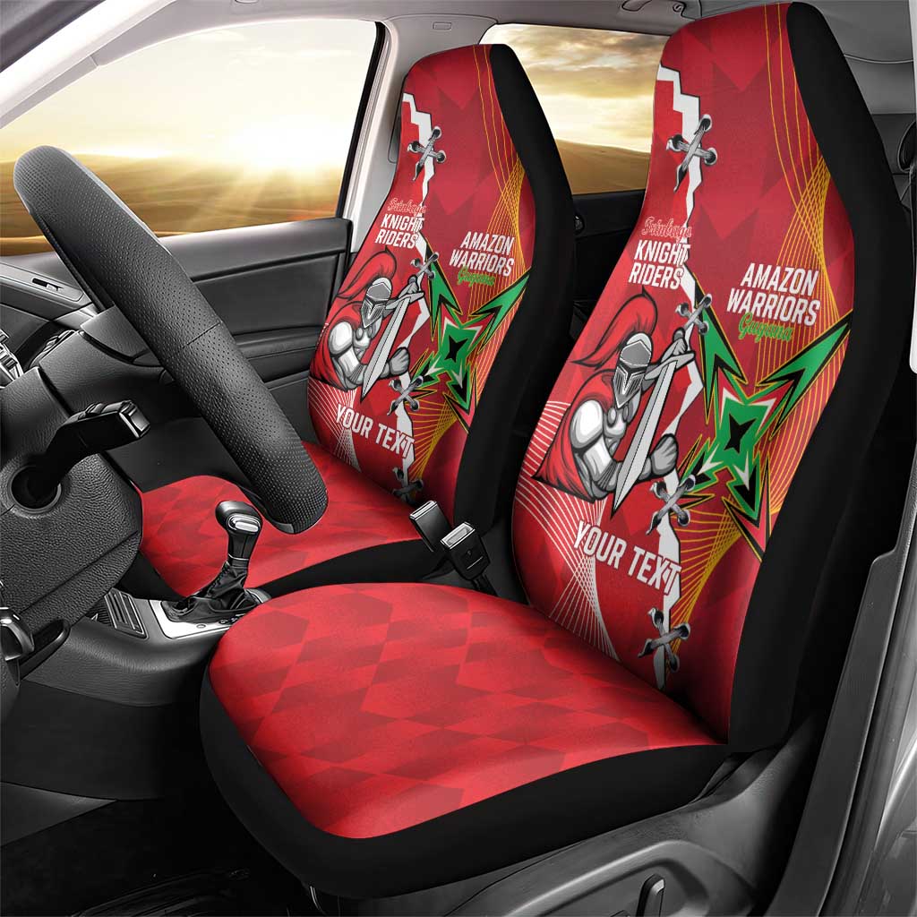 Guyana and Trinbago Cricket Custom Car Seat Cover Amazon Warriors Knight Riders Together LT14