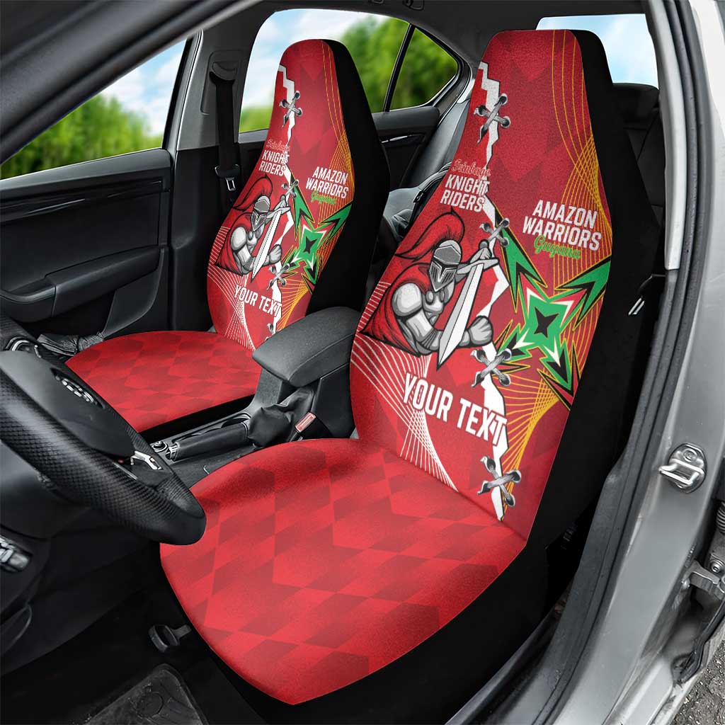 Guyana and Trinbago Cricket Custom Car Seat Cover Amazon Warriors Knight Riders Together LT14
