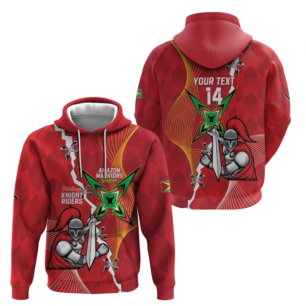 Guyana and Trinbago Cricket Custom Hoodie Amazon Warriors Knight Riders Together LT14