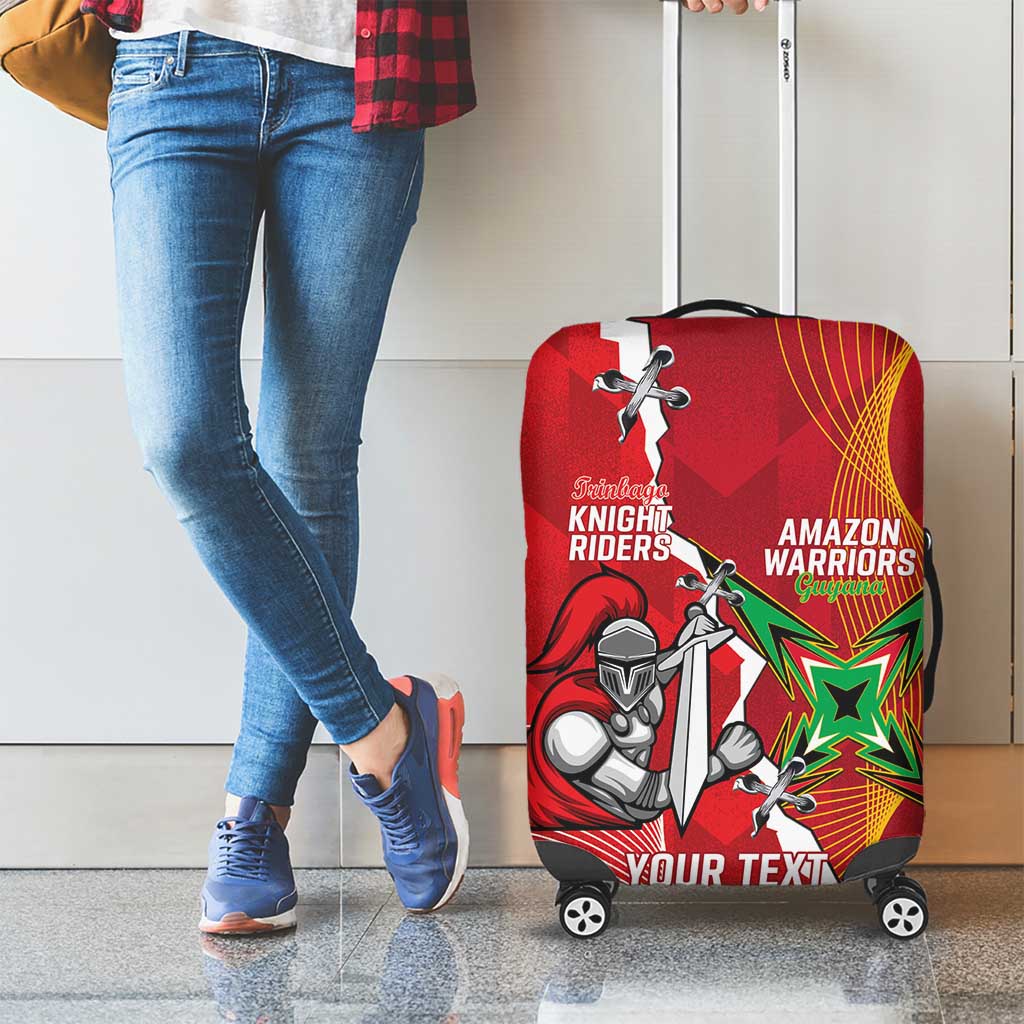 Guyana and Trinbago Cricket Custom Luggage Cover Amazon Warriors Knight Riders Together LT14