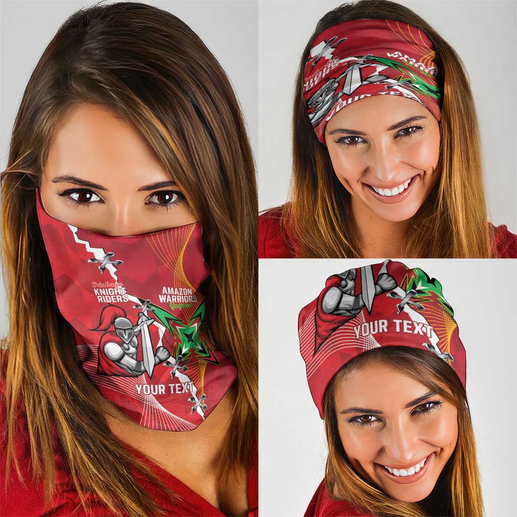Guyana and Trinbago Cricket Custom Neck Gaiter Amazon Warriors Knight Riders Together LT14