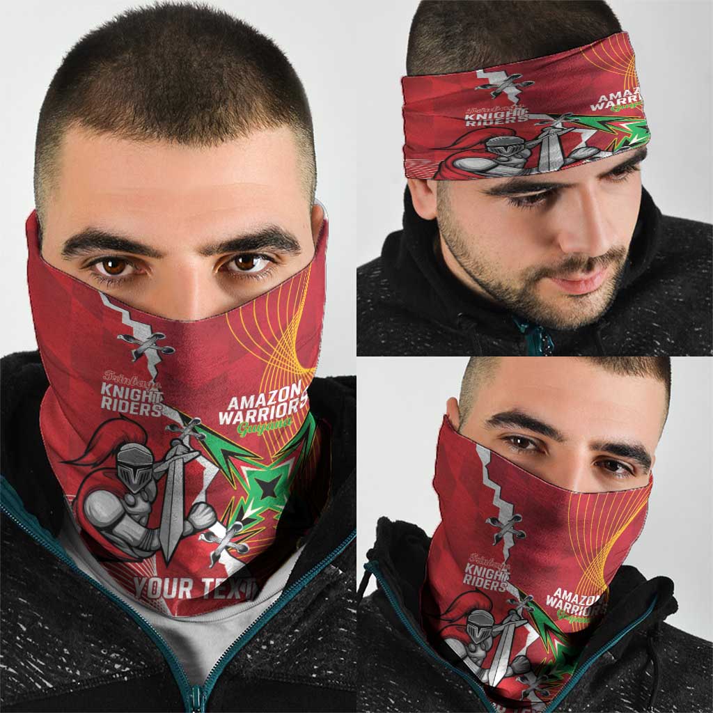Guyana and Trinbago Cricket Custom Neck Gaiter Amazon Warriors Knight Riders Together LT14